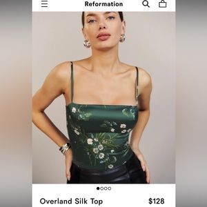 Reformation overland silk top